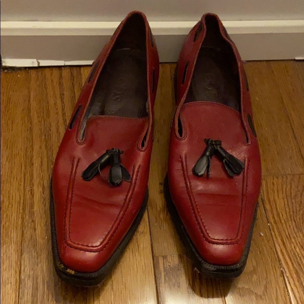Red vintage shoes